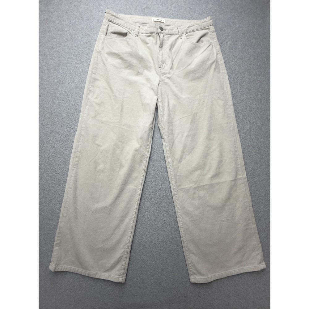 Everlane Pants Mens 33 Beige Corduroy Relaxed Straight Khakis 5 Pocket Casual